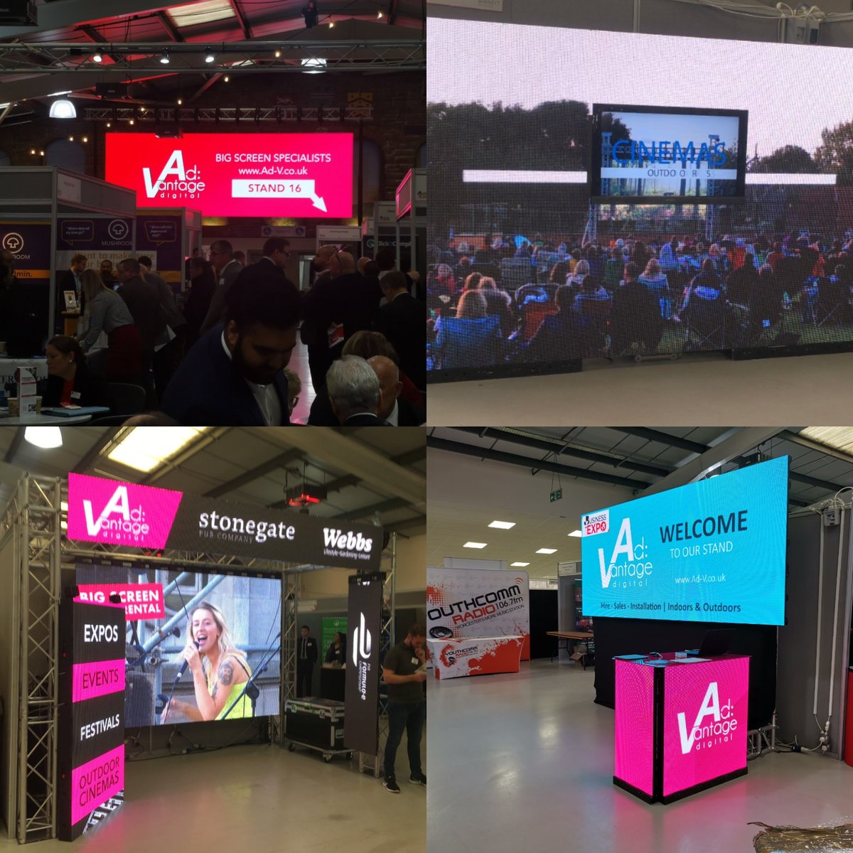 AdvantageDigi's tweet photo. Creating custom video screens for events and expos. Come visit our stand at #hwexpo this Thursday to find out more and see how we can help with you event / expo stand #WorcestershireHour how will our stand look this time? https://t.co/4vqrZY5fXO
