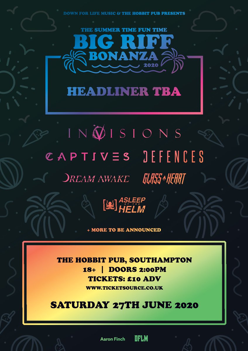 down4lifemusic's tweet image. 27th June @thehobbitpub 

Summer Time Fun Time Big Riff Bonanza 🍦🍹 🎸 

@InVisionstweets @CAPTIVES_UK @DefencesUK @DreamAwakeNI @GlassHeart_UK and many more!

Tickets:
facebook.com/events/s/summe…

#summertimefuntime #bigriffbonanza #downforlifemusic