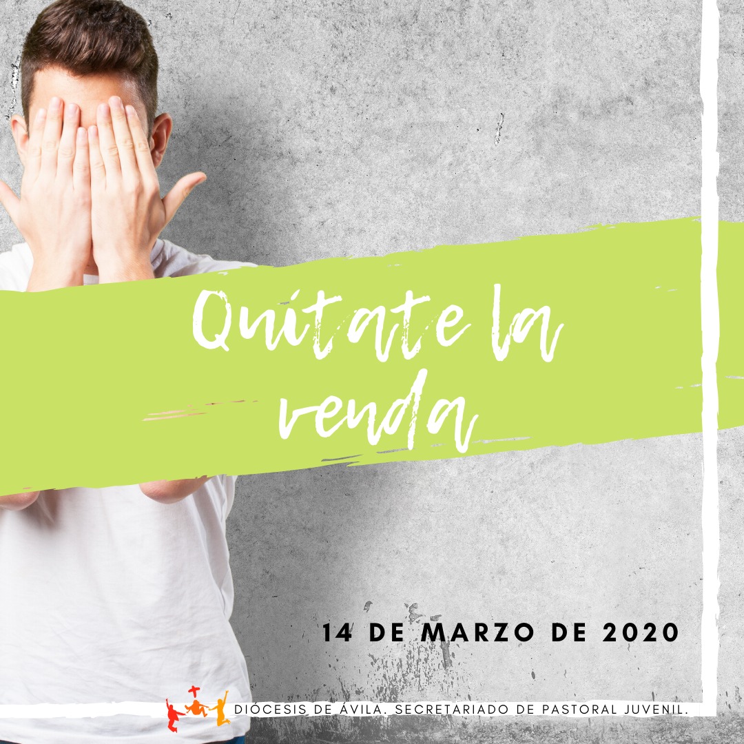 pjuvenil_Avila's tweet photo. "Quítate la venda" es el título que le hemos dado a nuestra cita del 📅14 de marzo
📍Allí (si estás en bachillerato) nos gustaria hablar contigo sobre algo fundamental...
🔻EL DISCERNIMIENTO VOCACIONAL https://t.co/0YVIZIysKZ