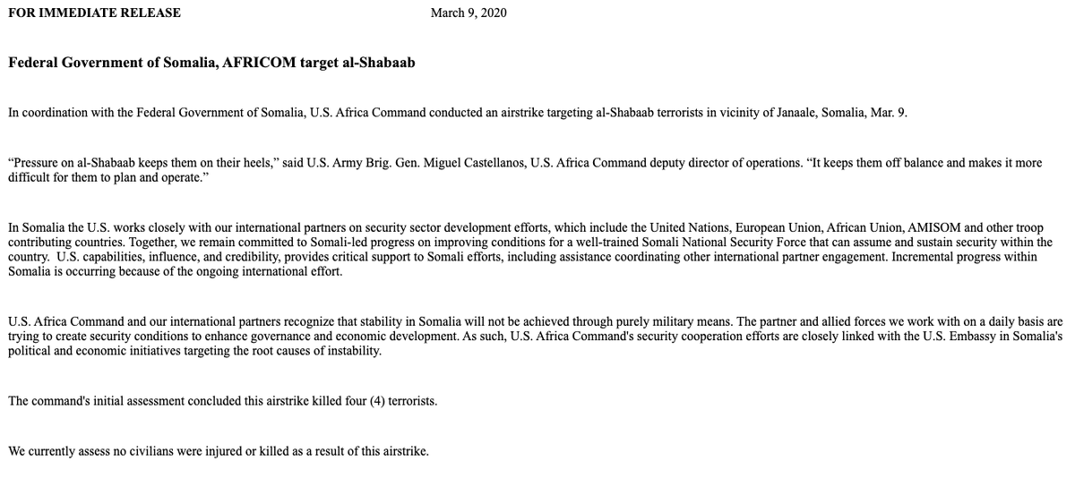 Meanwhile in Somalia4 more EKIA