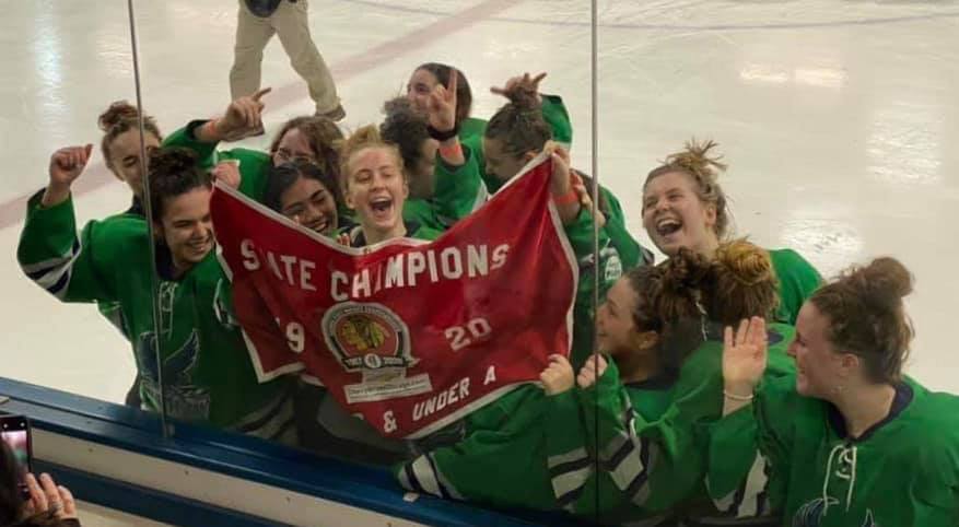 ResurrectionHS's tweet photo. Congrats to Res junior Jocelyn Hazzard, a member of the Northshore Warhawks U16 girls hockey team. They are 1 of 9 Illinois teams competing in the Central District Championship this weekend to move on to Nationals in early April. Way to go Jocelyn-good luck to her team! #ResPride https://t.co/9SZA42OTA3