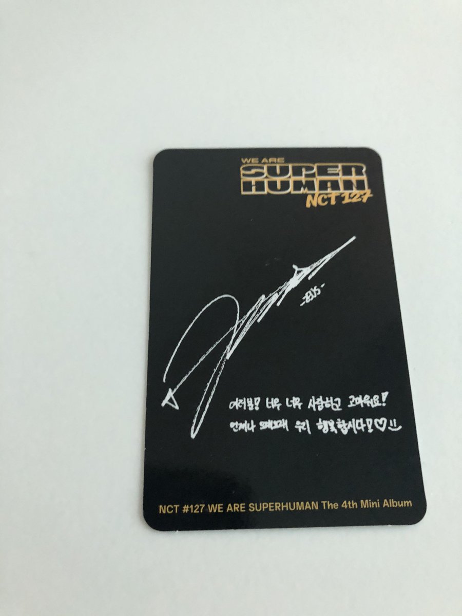 NctTrades's tweet photo. WTT/NCT 127 SUPERHUMAN 

HAVE:jungwoo pc

WANT:Taeyong or any other member 

DM if interested https://t.co/FUQwp3tiIk