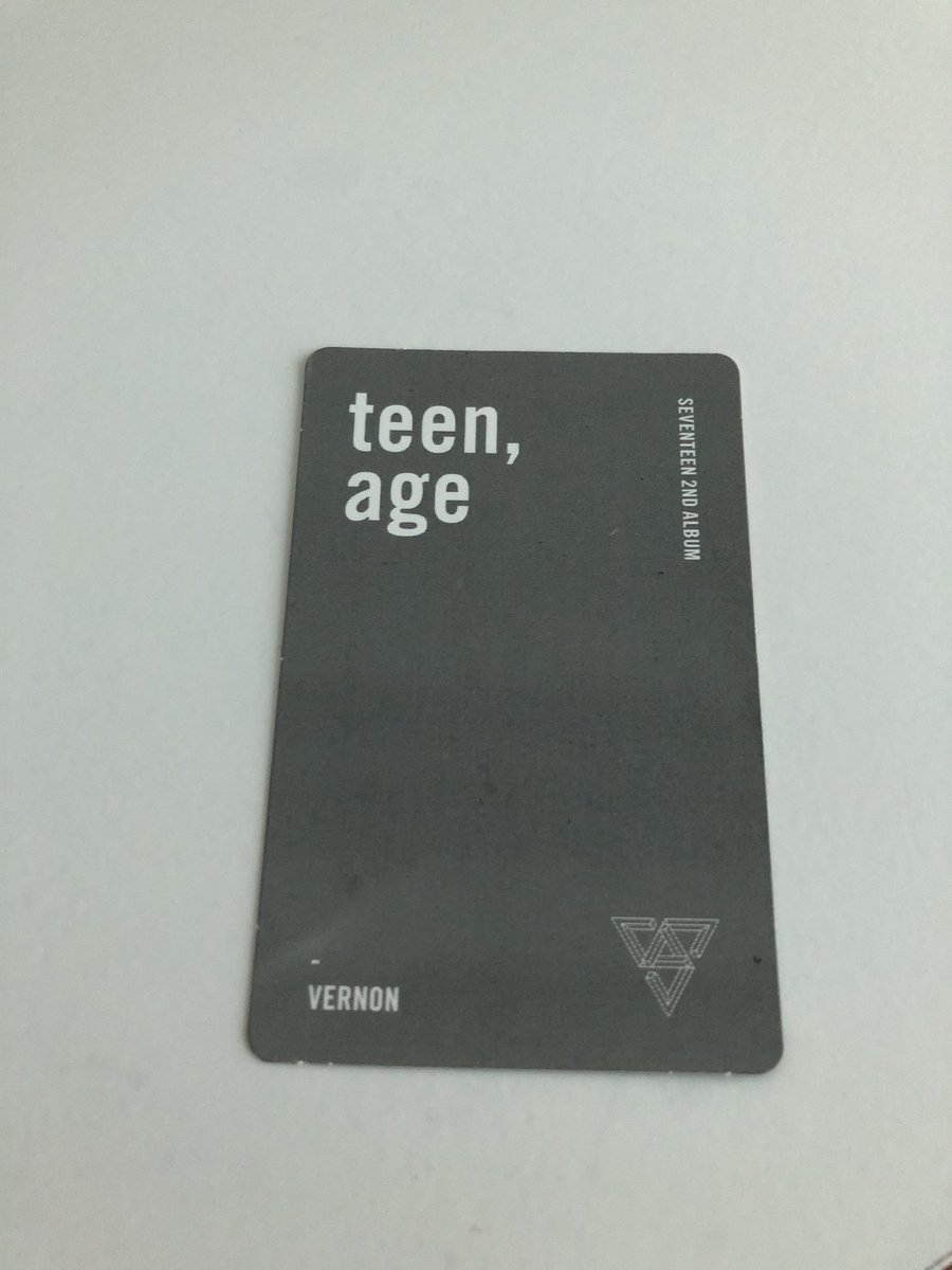 NctTrades's tweet photo. WTT/SEVENTEEN TEENAGE 

HAVE:Vernon pc

WANT:Minghao an ode hope ver 

DM if interested https://t.co/B6ZQgprgbm