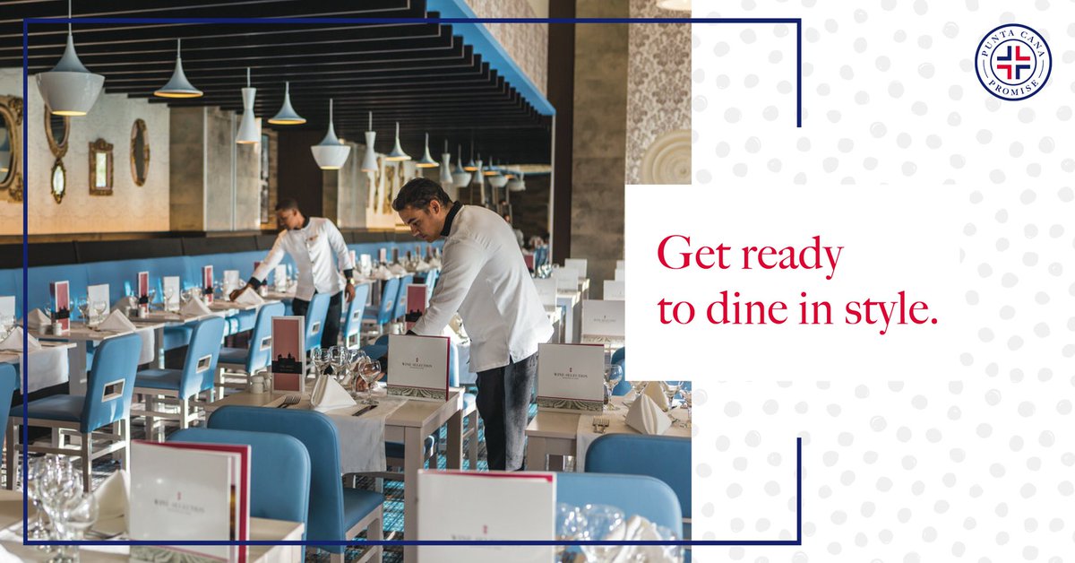 Our highly trained wait staff is ready to exceed your expectations! When you visit the restaurants at our #PuntaCanaPromise properties, rest assured that they are here to provide with you with nothing but the best!