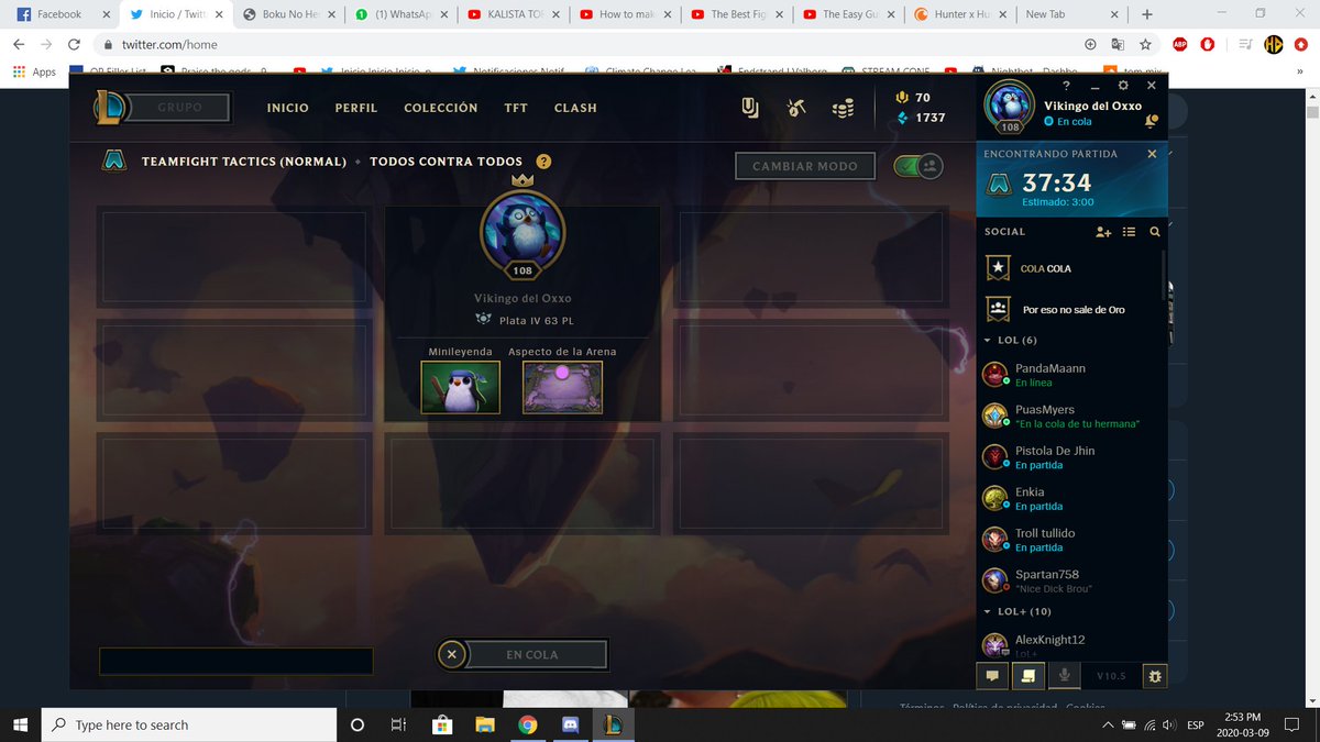 ChockYayer's tweet photo. nice bug bro, ni me dejaba cancelar la partida jajajajaja. 37 min https://t.co/at8WwRU6cr