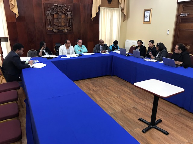 egcja's tweet photo. EGC Chairman Michael Lee-Chin, EGC CEO Senator Aubyn Hill &amp; EGC VP Dr. Sherene Smith meeting with the National Land Agency on updating legislation to better enable the titling process and give more Jamaicans titles that can be used to gain access to loans and financing. #egc https://t.co/ONkQcyOwBL