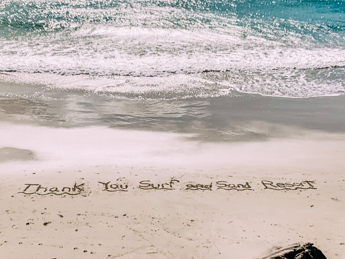Ocean Love Notes…
We loved discovering these messages written in the sand 😊 💙 
#SurfandSandResort #MySurfStory
