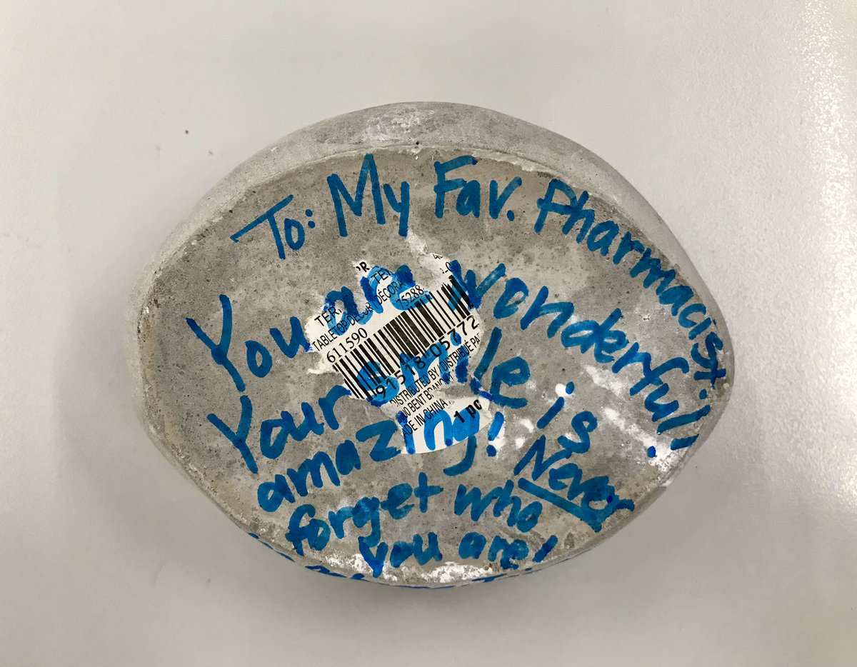 The little things that my team and my patients do that keep me smiling. =] #NeverForget #PatientCare #CommunityPharmacy <a href="/KenAhlrich/">Kenneth Ahlrich</a>