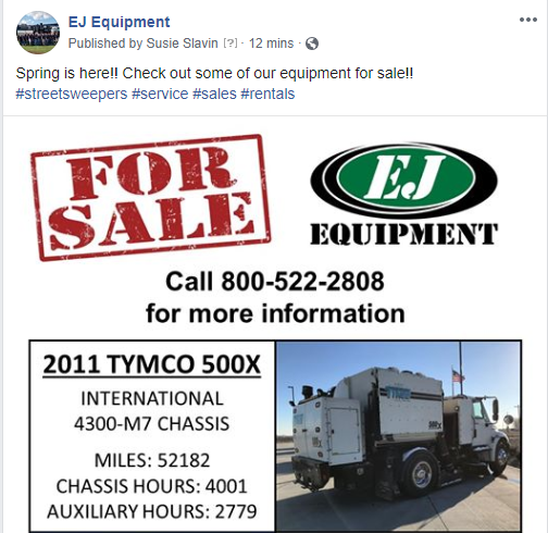 EJEquipment's tweet image. Spring is here!!!! Check out some of our equipment
for sale!!!