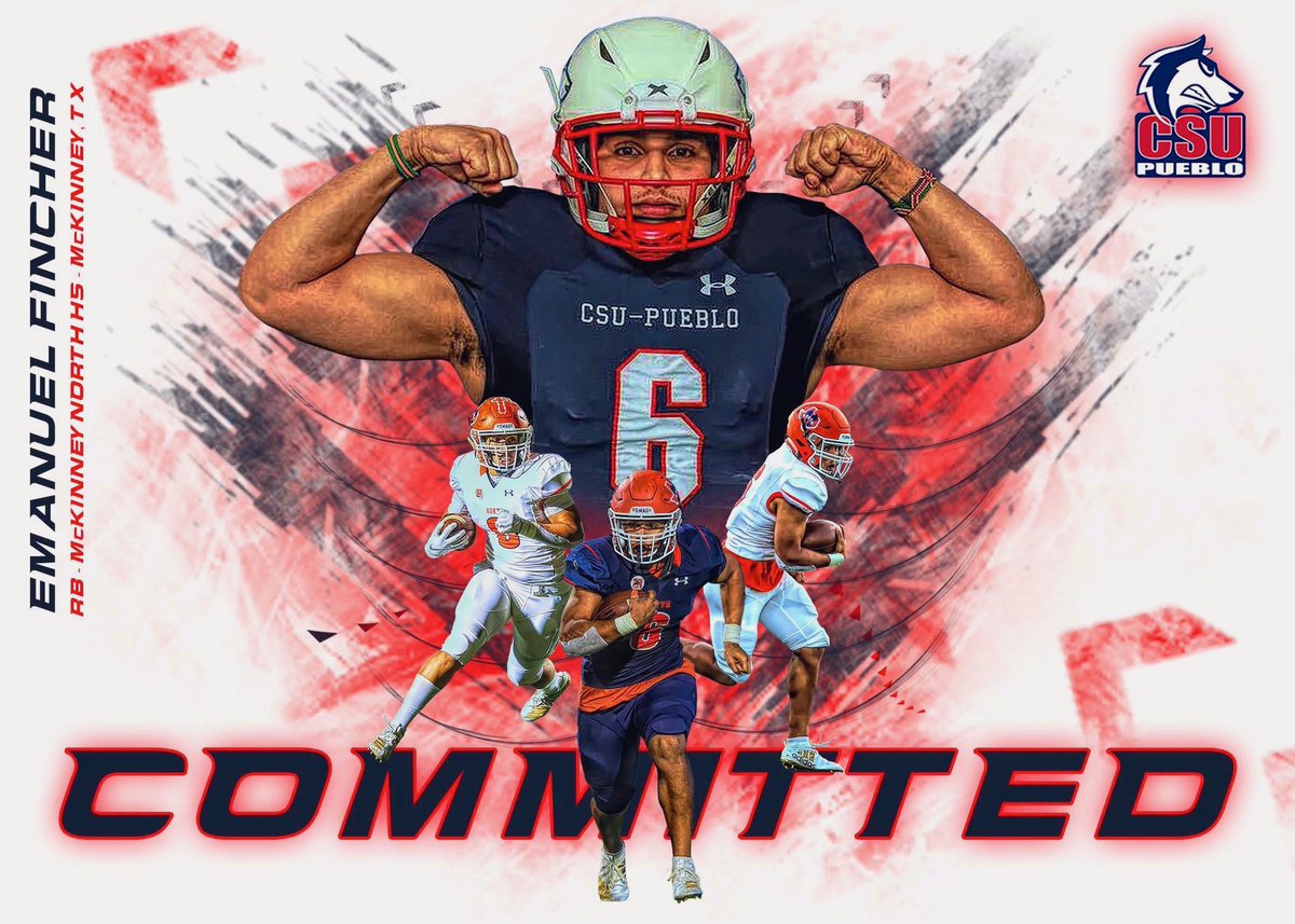 Emanuel_Fincher's tweet photo. I’d like to thank God for blessing me with the ability to play the sport that inspires me and for giving me the opportunity to play at the next level. I would like to announce that I will be continuing my future at
🐺Colorado State University Pueblo🐺
#Committted @Ck2Sports https://t.co/PPMg58PyhS
