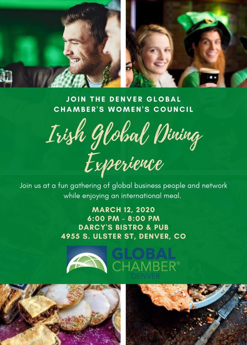 Join us Thursday! #Ireland #Denver #GlobalChamber #globaltribe
