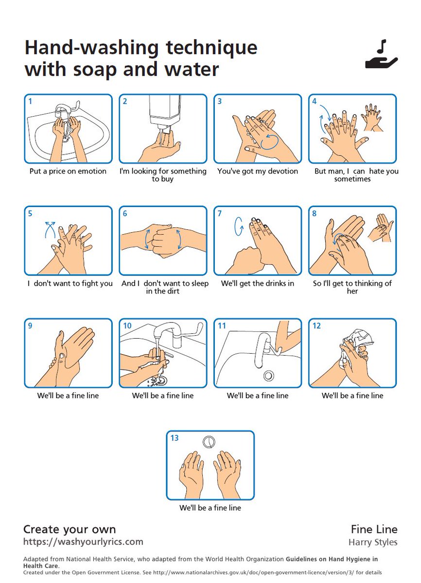 MTV's tweet photo. Here's how to wash your hands to #FineLine by @Harry_Styles: https://t.co/YLffGXnNzj