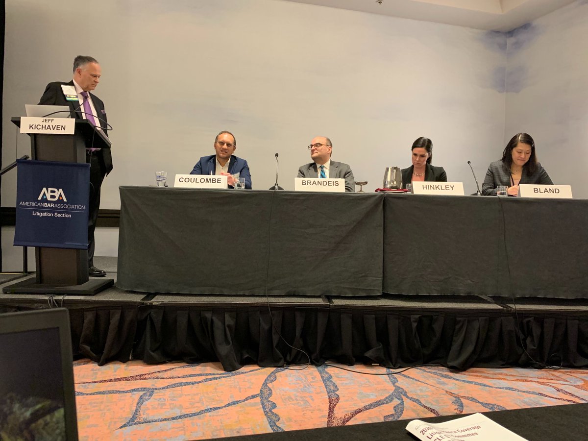 PierceBLLP's tweet photo. Over the weekend PB Partner Amman Khan presented at the ABA's 2020 Insurance Coverage Litigation Committee CLE Seminar in Tucson, Arizona. Amman's topic was "How to Mediate Underlying Liability and Insurance Coverage at the Same Time." Go Amman! #thoughtleadership #insurancelaw https://t.co/6nsZBq0rOH