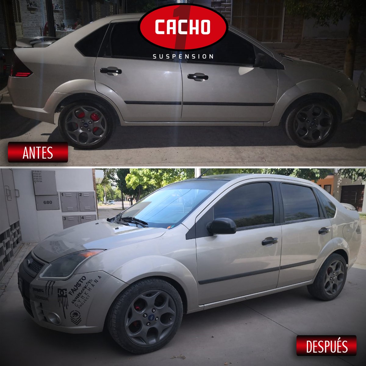 cachosuspension's tweet photo. Seguimos transformando autos! Cliente satisfecho. 👏🏼

Así Alberto Navarro cliente de Facebook nos muestra el antes y después de su Fiesta Max 2005!

Colocó Espirales progresivos AG delanteros y traseros.

Consultá ahora por los espirales ideales para tu auto, te asesoramos! https://t.co/myDu0AwbtO
