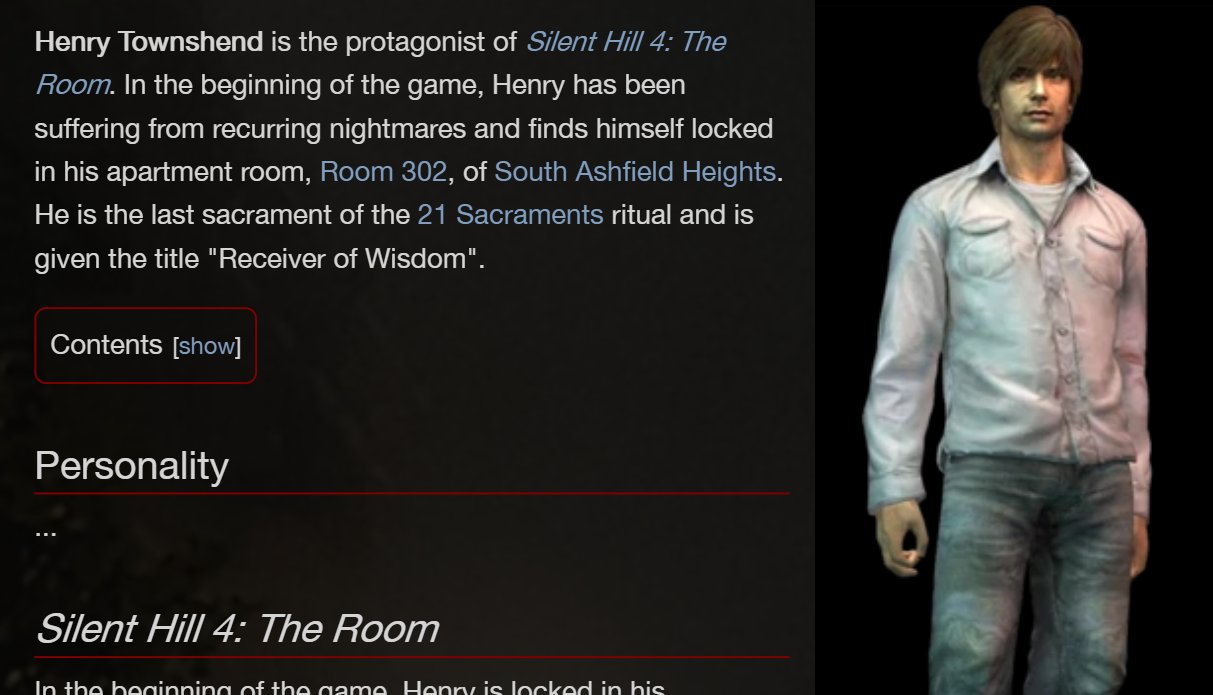 Silent Hill 4: The Room, Silent Hill Wiki