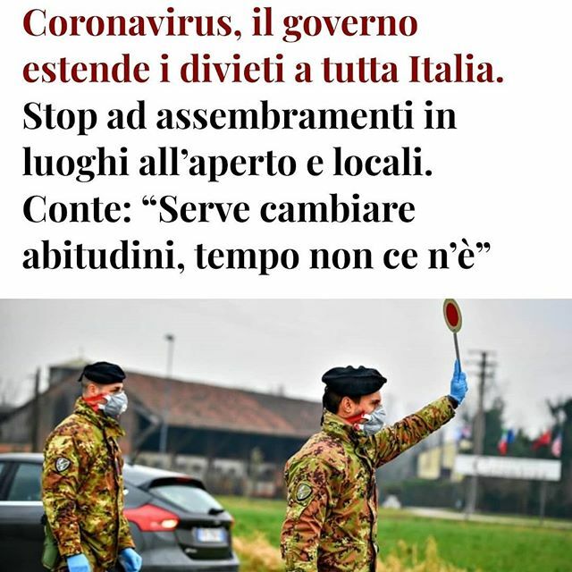 PaoloBignami's tweet photo. National emergency: all Italy under quarantine #coronavirus #Italy #Italia https://t.co/66e6ntqEIh https://t.co/U4VrJrIDbI