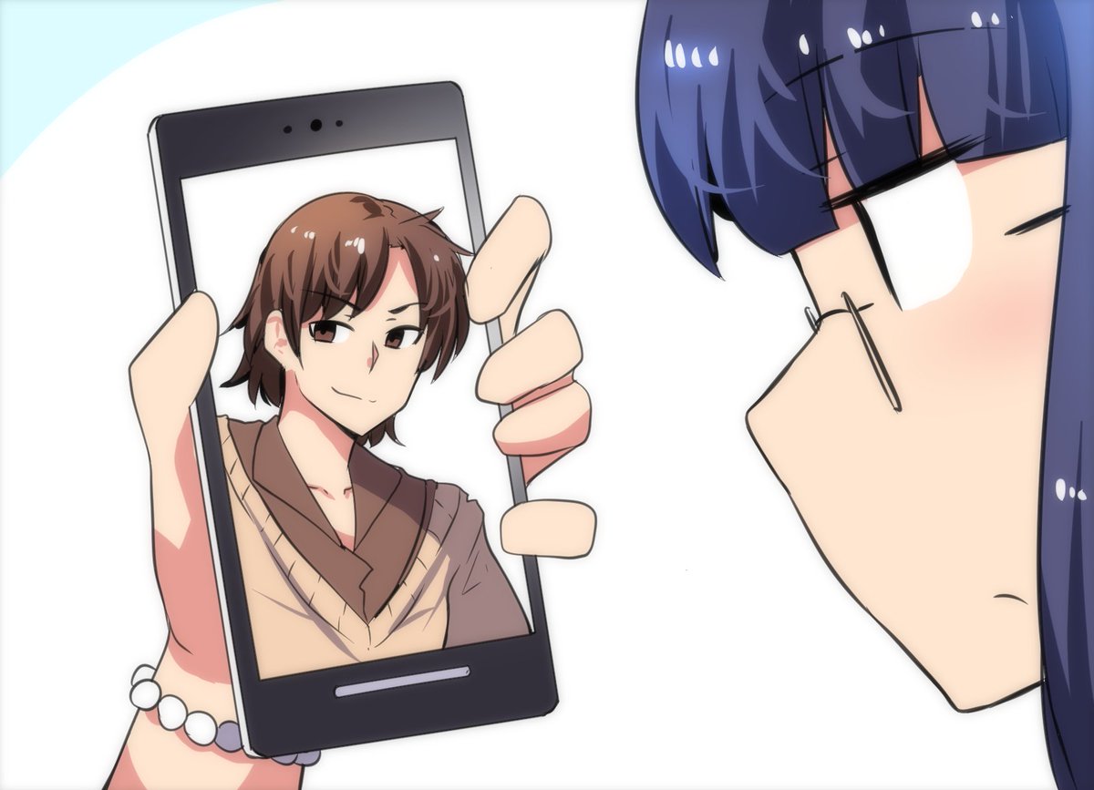 Merryweatherey's tweet photo. Do anime girls dream of 3D guys? https://t.co/arultxHLXn