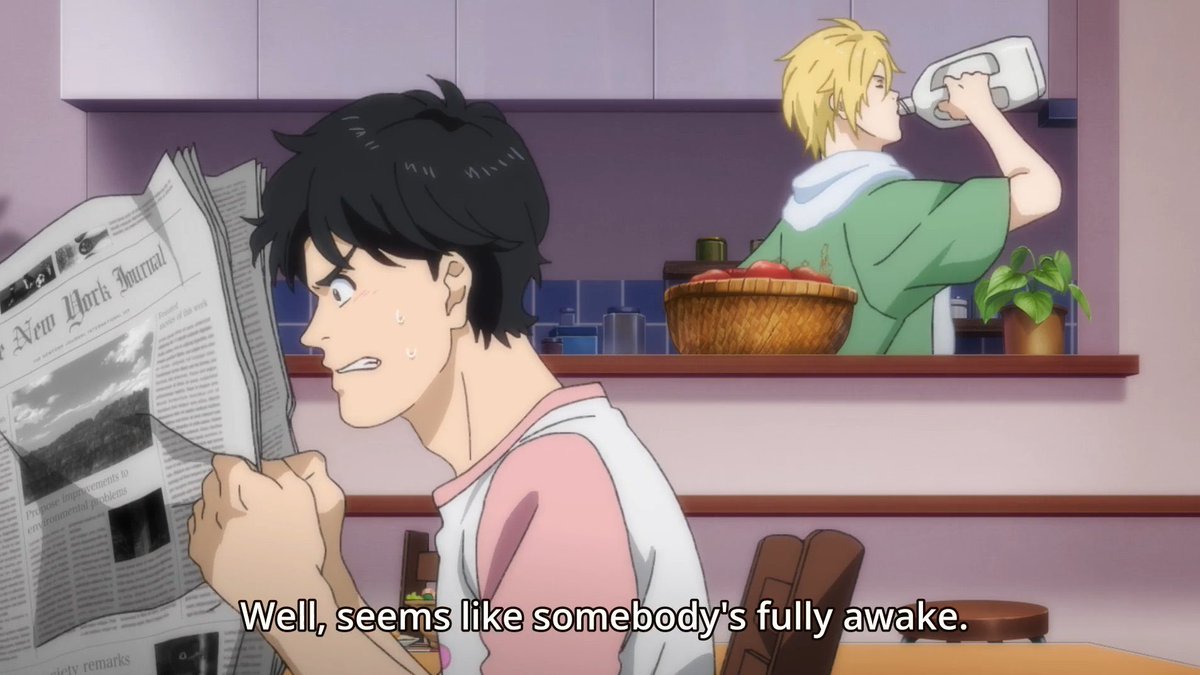 hatakelynx's tweet photo. no bitch, YOU live in a society, i live in Banana Fish Ep18 / 01:53-04:03 https://t.co/x7bd1ErGWy