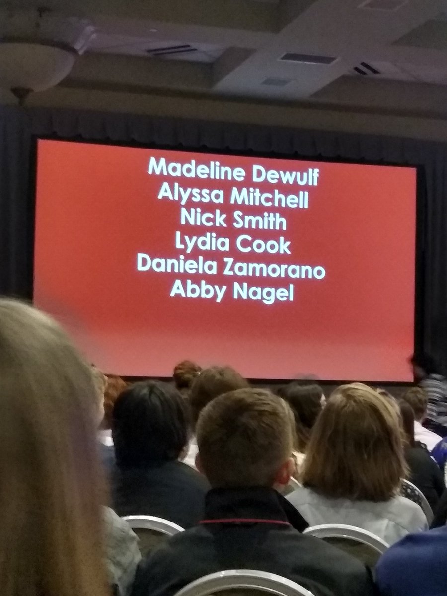 BenDavis_BPA's tweet photo. Day 1 of State Leadership has been a load of fun! Congratulations to Daniela Zamorano for being awarded the BPA All Star award! Awards are on Tuesday morning. How well did you think you did? #BPASLC #IndianaBPA @National_BPA @inbpa https://t.co/D50UXDu2OZ