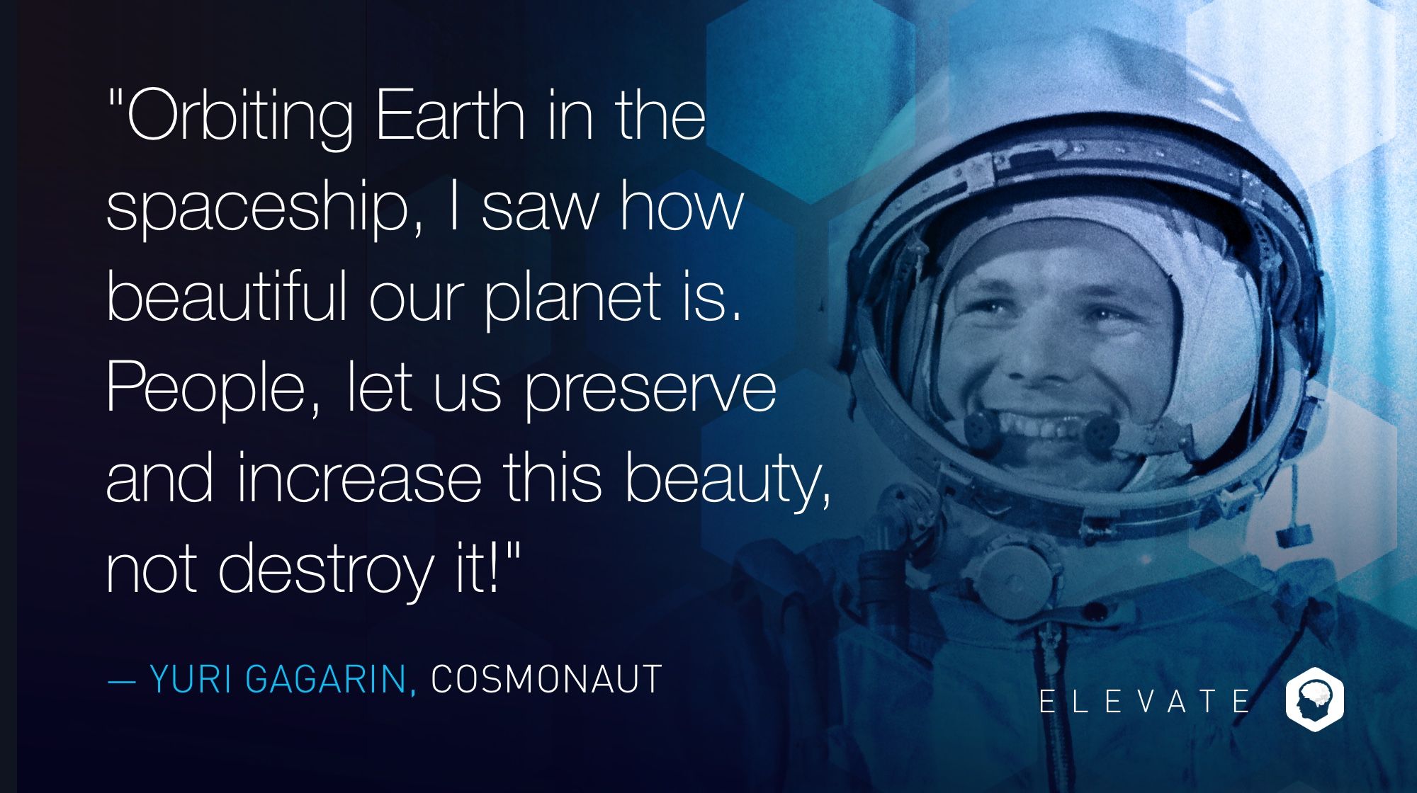 Happy birthday to cosmonaut Yuri Gagarin. He is best known for being the first person to venture into outer space. 