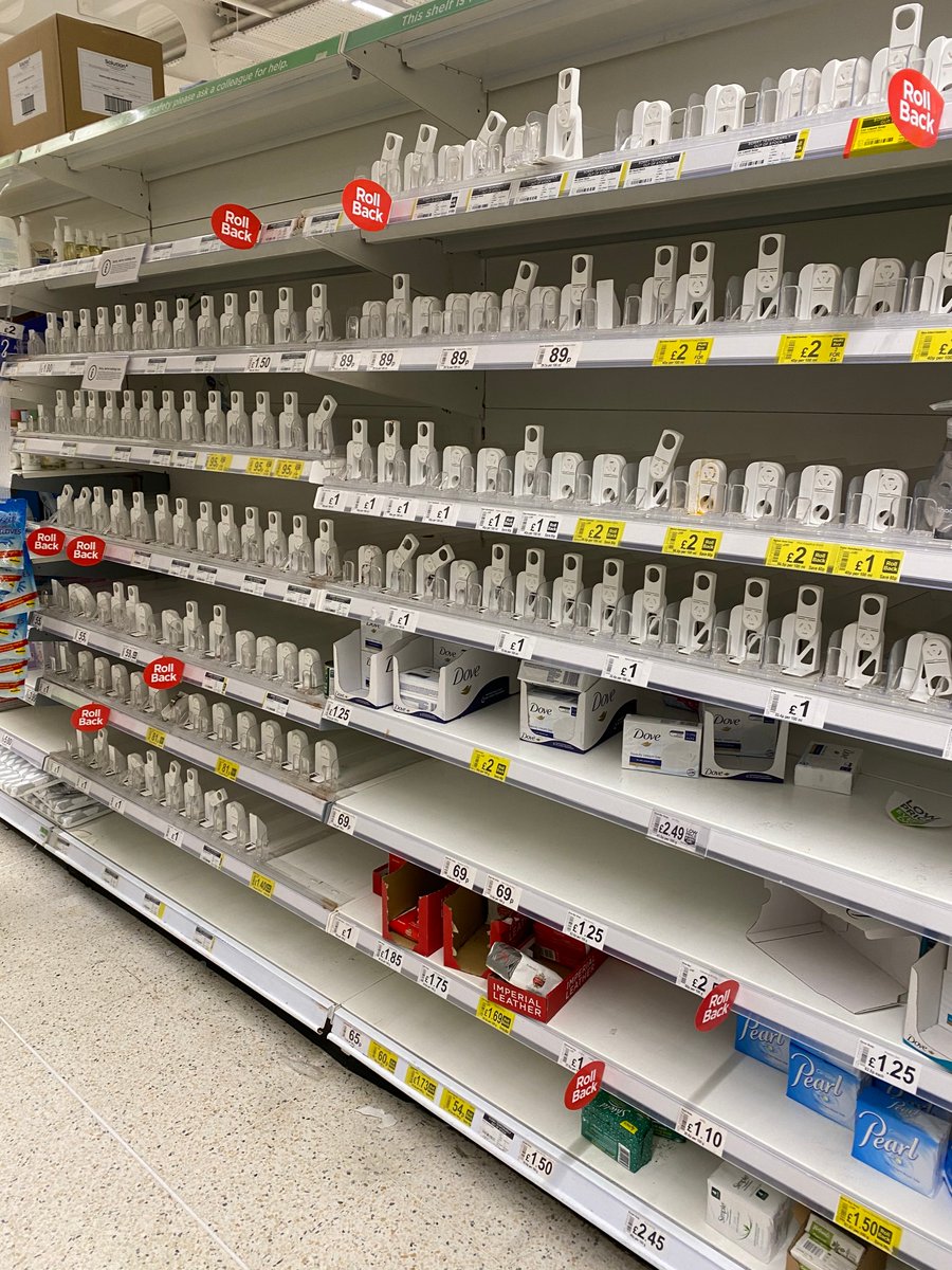 nickkingone's tweet photo. Must be loads of people with the shits at Handsworth, they've emptied the shelves in Asda. https://t.co/TYGX5ssBz3