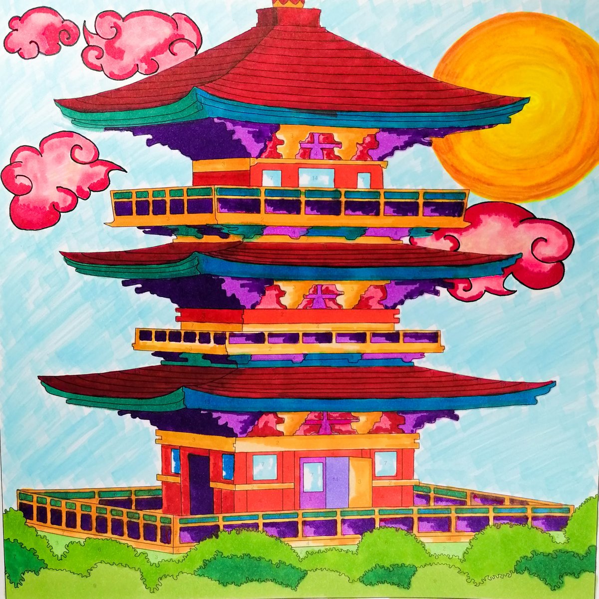 LeraLis23's tweet photo. ⛩️Пагода⛩️

TOUCH (AliExpress), Chameleon.

#Colourtronik #coloring_book #coloring #раскраска #Thanks_to_Bangtan_Sonyeondan

Мой вариант / Оригинальный вариант Colourtronik https://t.co/EDd5a9o6k3