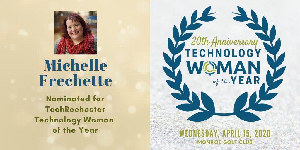 michelleames's tweet photo. Honored and excited to be named one of @techrochester's nominees for Technology Woman of the Year.
#TechRochester #WomenInTech #WomenInTechnology https://t.co/Xkkf8JTLxA