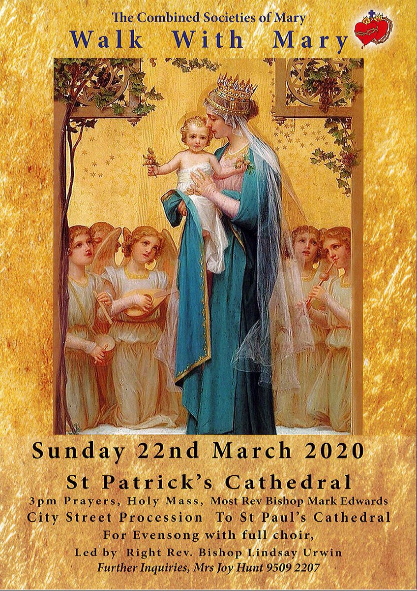 Looking forward to this year's Walk with Mary on the 22nd. It's a great witness! Come and join us....