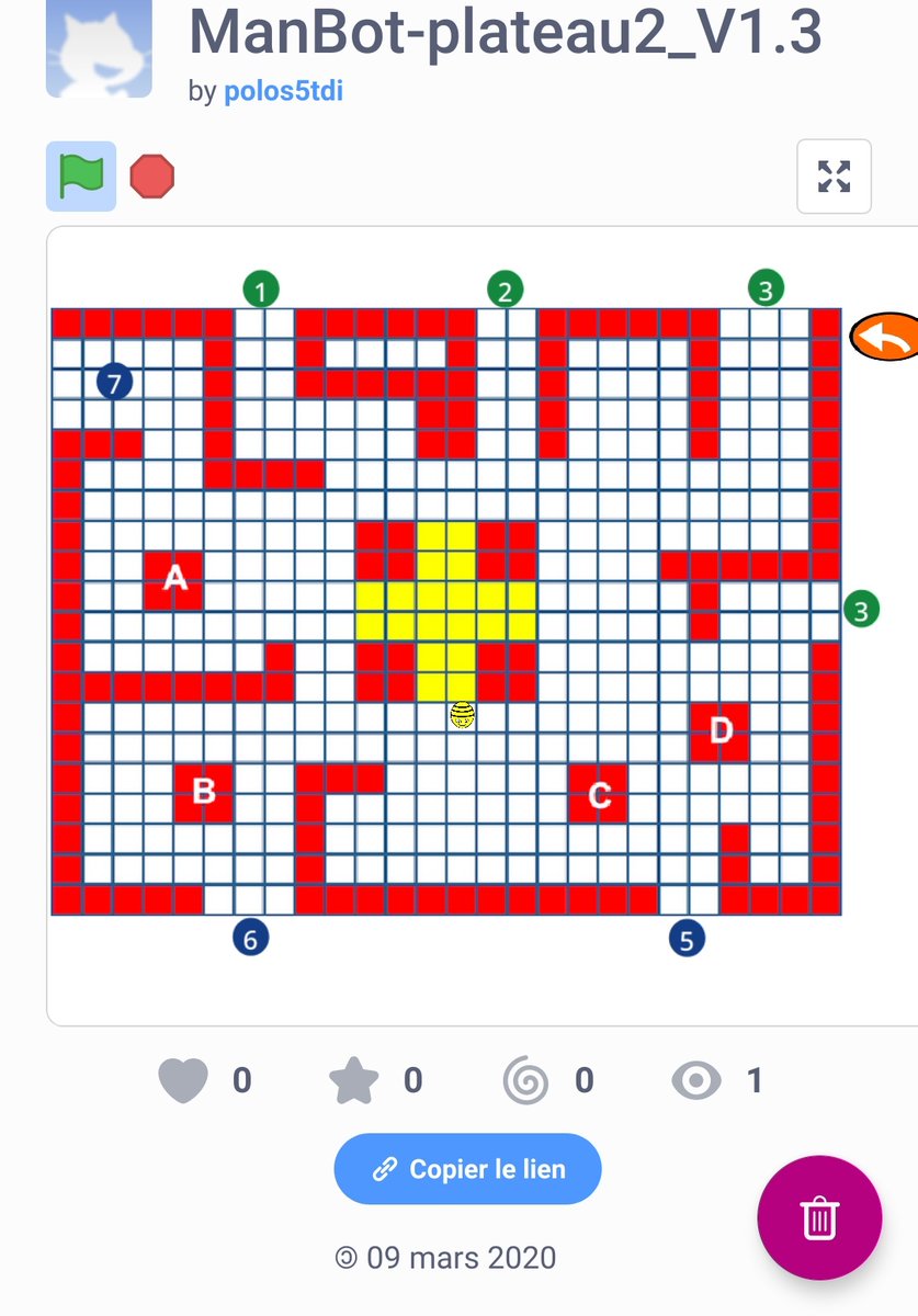 titepaprika's tweet photo. Élaboration d'un plateau de jeux interactif pour mes Loupbots grâce @polos5tdi : il va permettre de faire évoluer les Beebots sur le parcours choisi pour le Manbot @LesClassesa12 #scratch3 @ToucheLaurent #rapsberrypi4 #codage #robot #programmation #pe @slmediation #manbot https://t.co/R6tZQItWws
