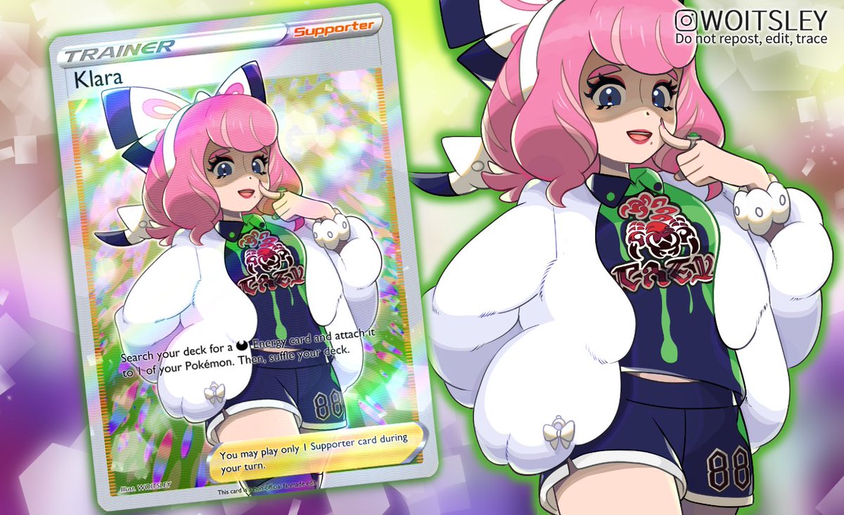 My fake concept for a Klara pokemon trading card!