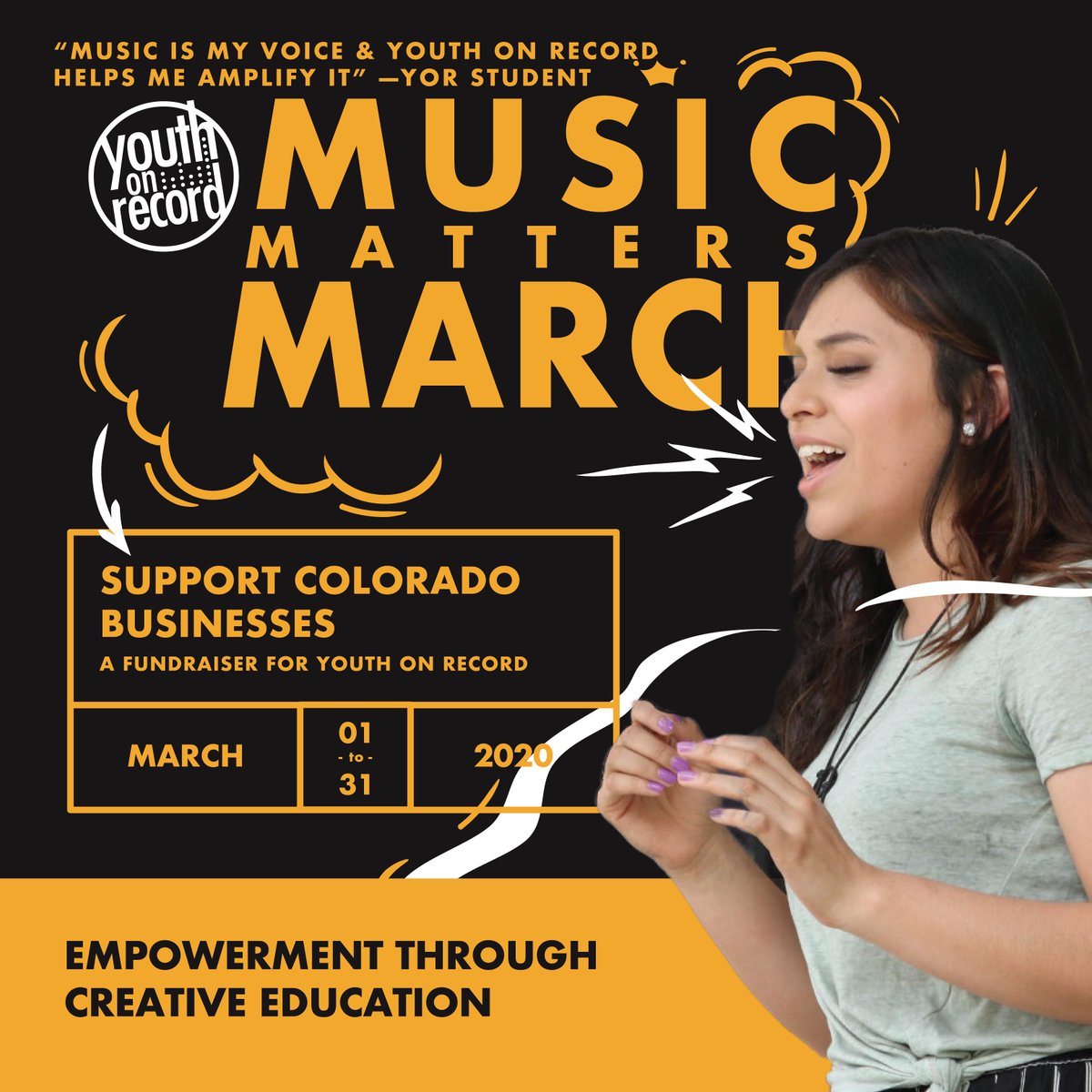 Welcome #BroadwayRoxy as a NEW partner for #MusicMattersMarch! $1 from every <a href="/ratiobeerworks/">Ratio Beerworks</a> beer goes back to #youthonrecord Plus multiple <a href="/TitosVodka/">TitosVodka</a> specials supporting YOR! And...you can donate to us on your credit card receipt! How cool is that??