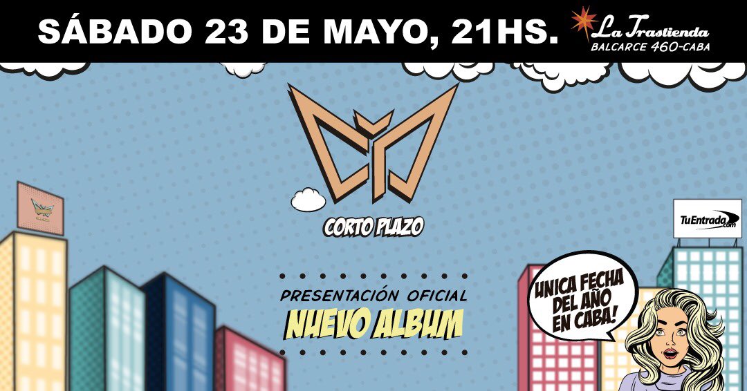 cortoplazo's tweet photo. ANUNCIO IMPORTANTE:
El 23 de Mayo será la única fecha que haremos en la Ciudad de Buenos Airesy queremos que todos estén ahí!
No cuelguen con las entradas! Pueden encontrarlas en https://t.co/8CZZh4VHly
Los esperamos! ♥️💣🧨👻💪🏻
#cortoplazo2020 #cortobardo #qthj https://t.co/N4bDhfqgVx
