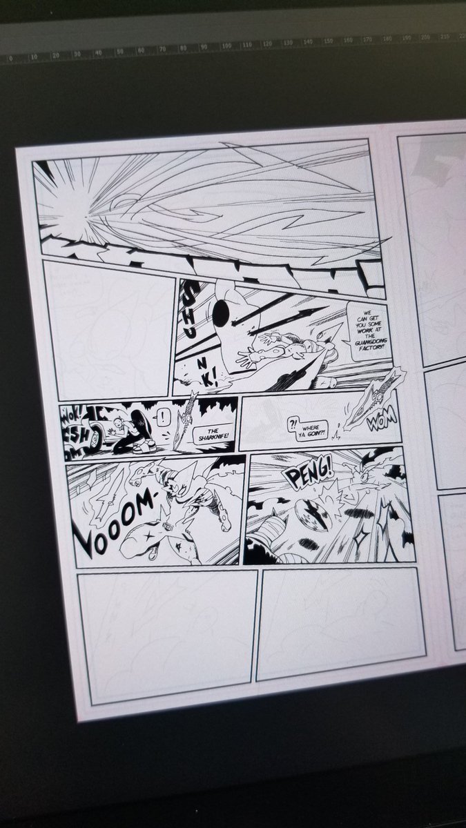 reyyystation's tweet photo. Lil update on this page btw. This is prolly the single best page of FIGHT COMIX in #Sharknife yet... #FightMachine part 1-2 coming sooooon (to https://t.co/YbMaEJN4Eu) ๐ฆ๏ฟฝ๏ฟฝ๐๐ฅ https://t.co/42W0ZMLPgm