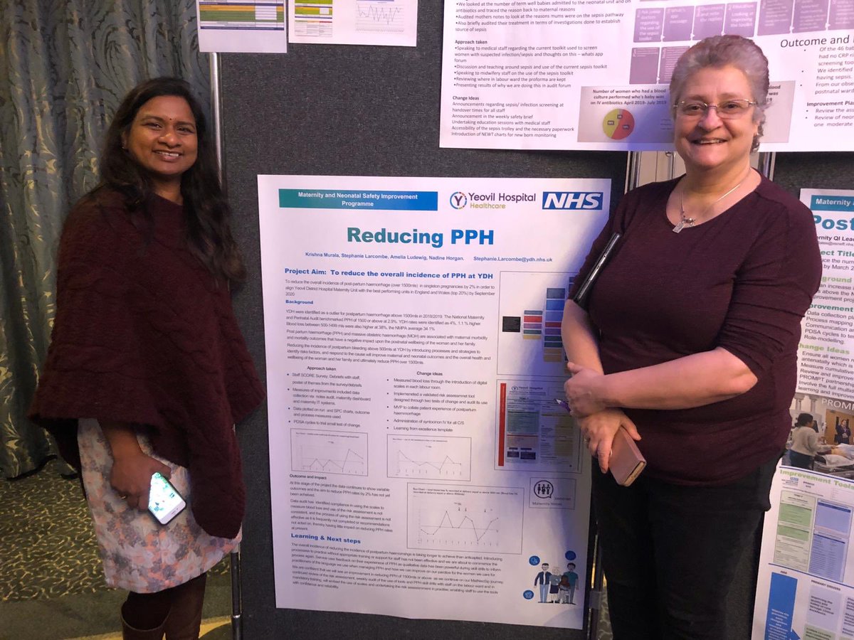 midwifehelen's tweet photo. Well done to Sarah and Krishna from my lovely team showcasing @YeovilHospital #MatNeoSIPLearning projects of reducing hypoxia in labour and reducing PPH - why undertake one #QI project when you can undertake two?! @SallyannBatsto2 @Stephanielarcom @sally_hedge https://t.co/RRa9eexrzI