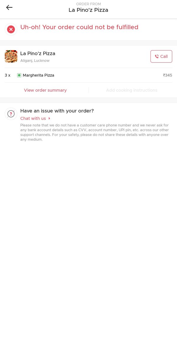 yatirajsai's tweet photo. Hey @ZomatoIN HOLI pe kyun bura manwa dia? Was waiting for it and it just got cancelled with leaving us with no options.(Not so) Happy Holi. https://t.co/auIWUnSWpU