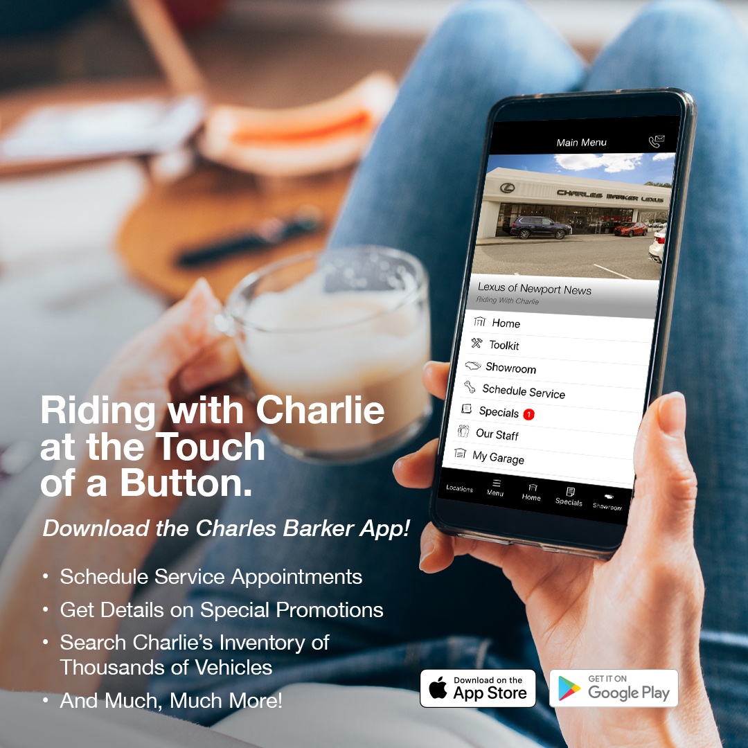 PriorityLexusNN's tweet photo. Keep in touch with your favorite Lexus Newport News Sales Consultant and much more by downloading our app! π https://t.co/whX9da8j48
#RidingWithCharlie #Lexus https://t.co/TsNrPaaB5O