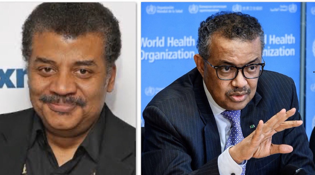 mesmak's tweet photo. I think these two are twins #WHO #NeilDegrasseTyson #WHO_DirectorGeneral https://t.co/OOZz9669h1