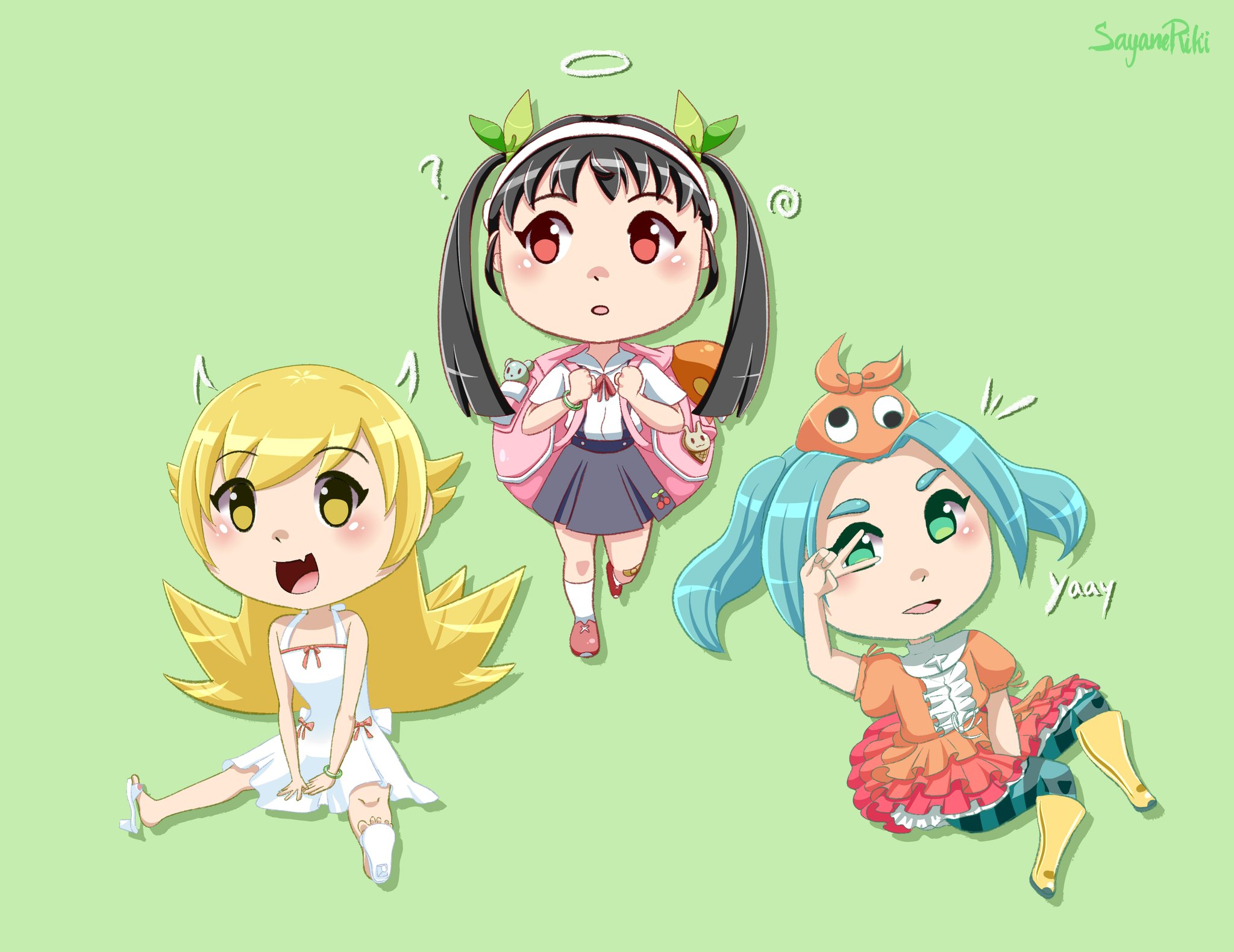 Mireia Rico I Ll Let Here A Very Iconic Trio And The Popular Fire Sisters I M Waiting And Practicing A Lot So I Ll Make Hanekawa And Sodachi Without Feel Bad