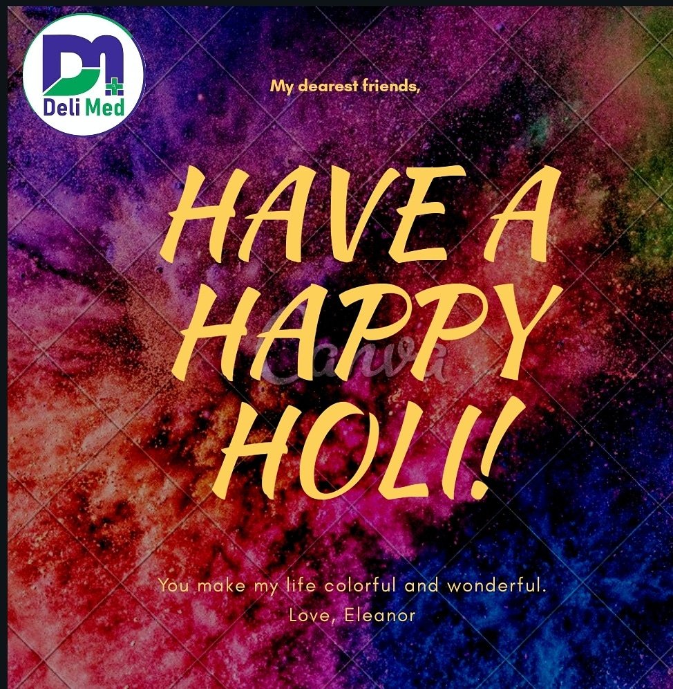 DeliMedApp's tweet photo. Wish you all a very Happy Holi..... https://t.co/Imj3bW8jN4