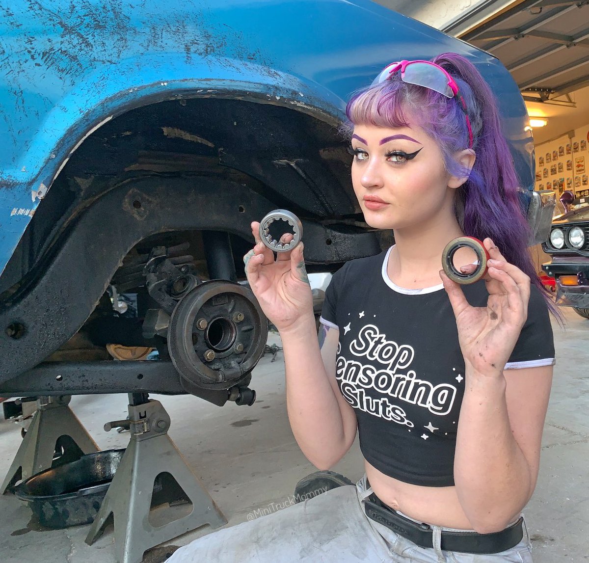 Mechanic only fans This Woman