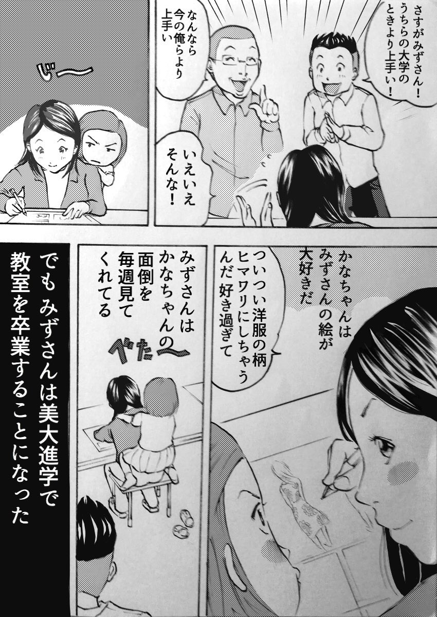 まんが教室の自由な女の子(小3)
に教わったこと。 