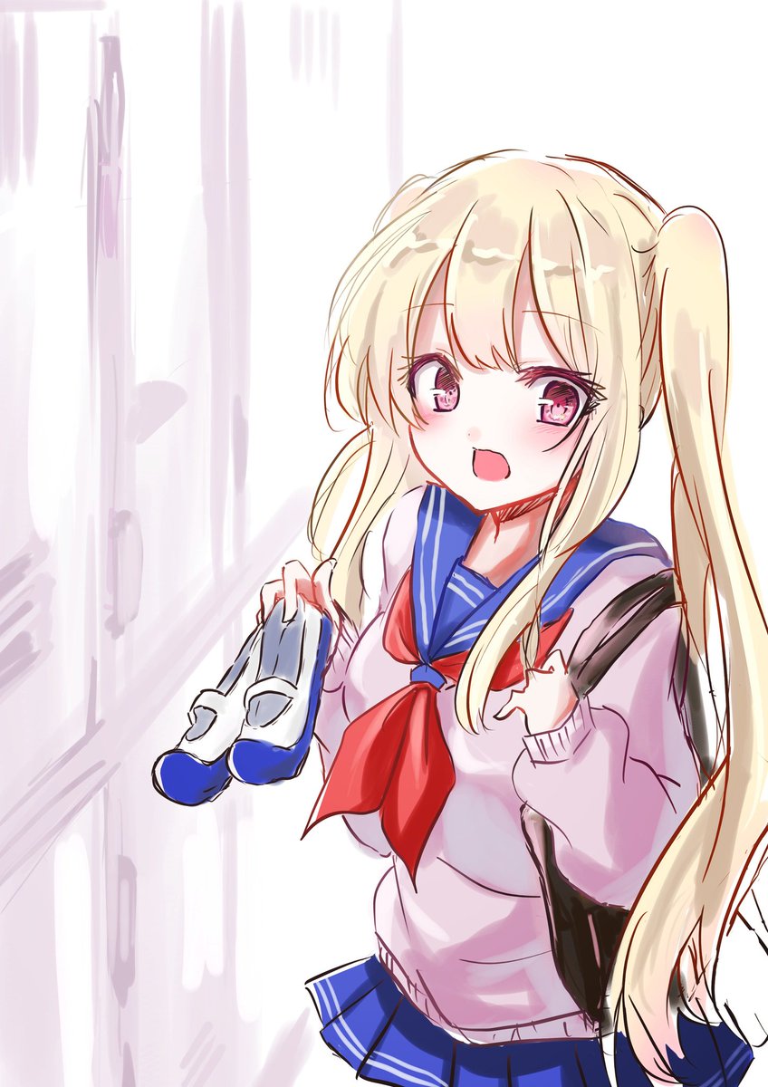 Pamu おっ おはよっ オリジナル ツインテール イラスト好きさんと繋がりたい 私の絵柄が好みって人にフォローされたい 恋するツインテール