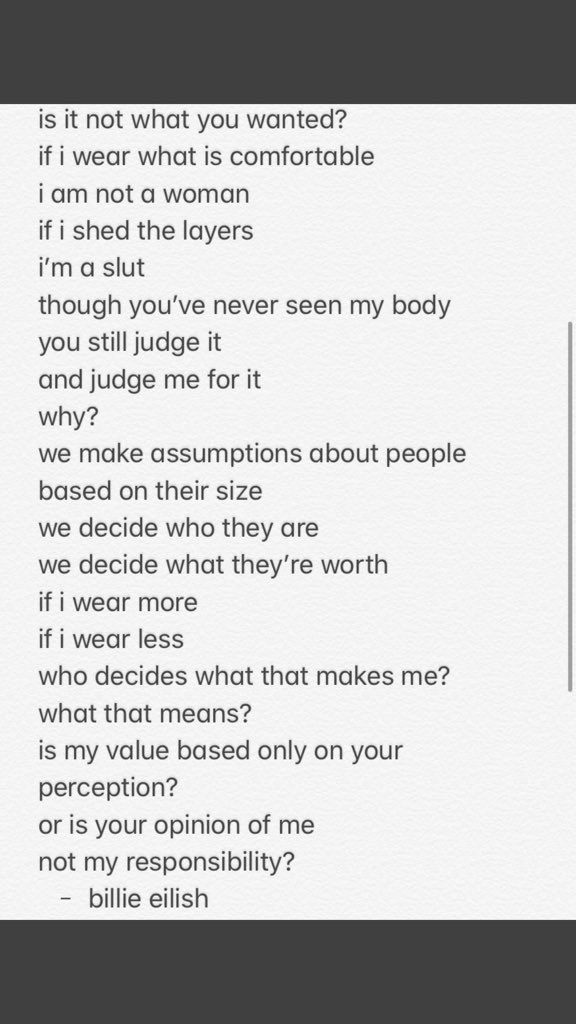 eiIishIimbo's tweet photo. @PopCrave @billieeilish the speech is the only thing that matters!!!!! https://t.co/Wcy3DMhEBW