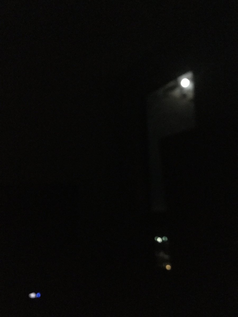 Oatuling's tweet image. ⁦@marshallsheldon⁩ ⁦@MrBearAndRocky⁩ moon outside my window does it look the same where you are?