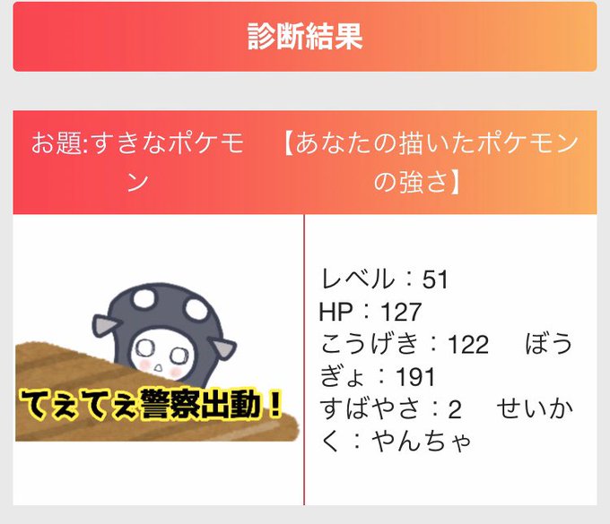あなたのポケモンの強さ診断のtwitterイラスト検索結果