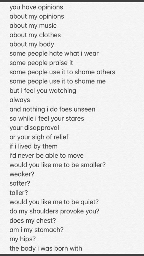 PopCrave's tweet photo. Dialogue of @BillieEilish’s interlude video at her Miami concert. (via @watchmyxanny) https://t.co/YCdarBL2oG
