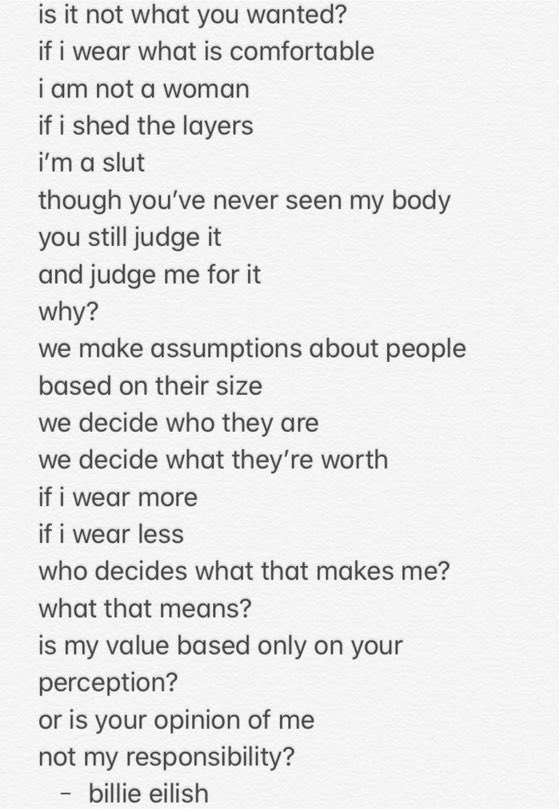 Dialogue of @BillieEilish’s interlude video at her Miami concert. (via <a href="/watchmyxanny/">amaia</a>)