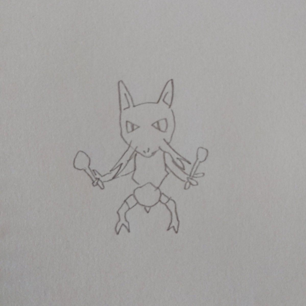 ポケモン描けるかな 積みゲー消化中 065 フーディン カニ歩き 次は 066 ワンリキー ポケモン ポケモン描けるかな 一日一絵