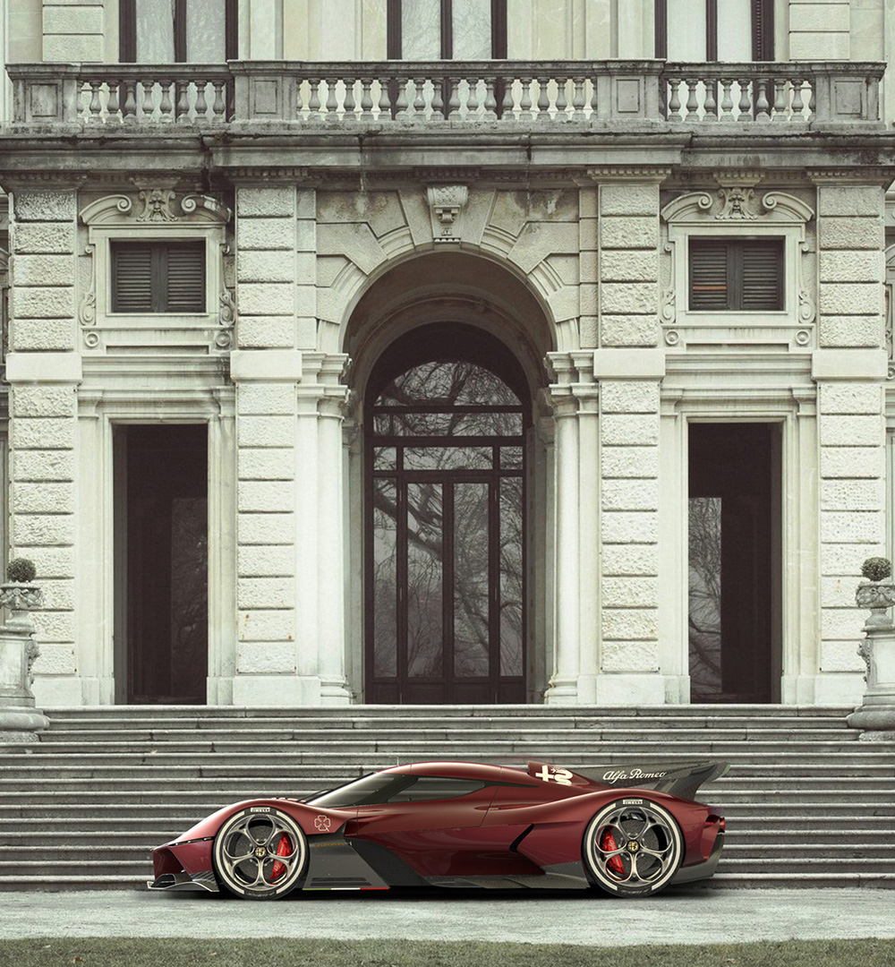 insprade's tweet image. #Alfa #Romeo 8C-R #Tazio - bit.ly/2IzvWIs via @insprade #inspirationde #Car #Red #SportsCar
