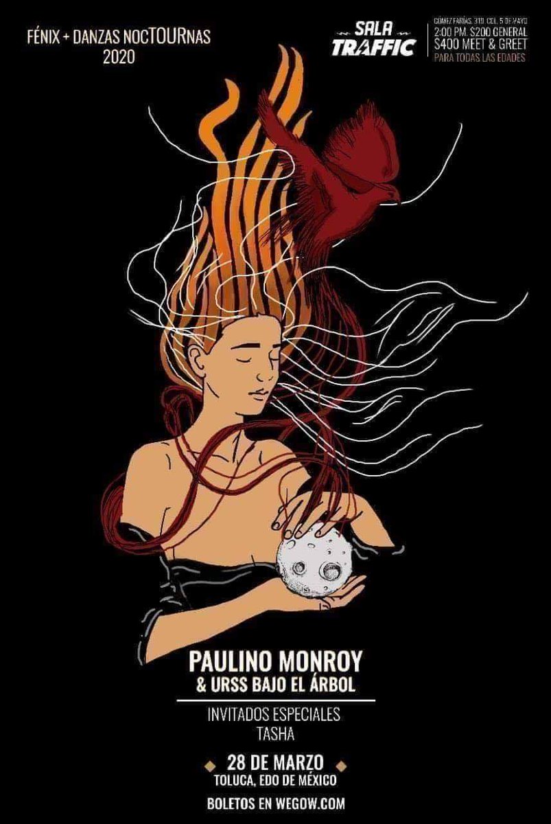 28 de Marzo
<a href="/URSSbajoelarbol/">U R S S B A J O E L Á R B O L</a>+ <a href="/PaulinoMonroy/">Paulino Monroy</a> + <a href="/TashaBand/">Tasha band</a>
14:00hrs / Evento para todas las edades / General $200 / M&amp;G: $400
Boletos en <a href="/wegowmx/">Wegow México</a>